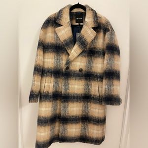 Madewell plaid coat. Size M. Great condition.